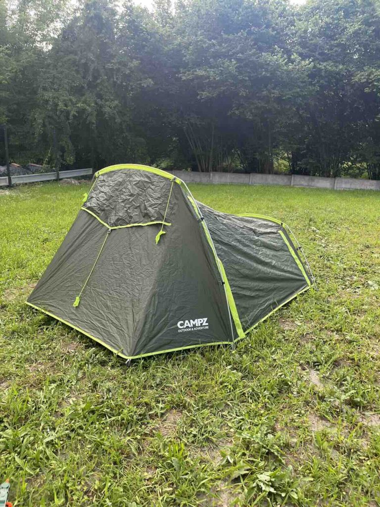 namiot dla 2 osób na wyprawę rowerową